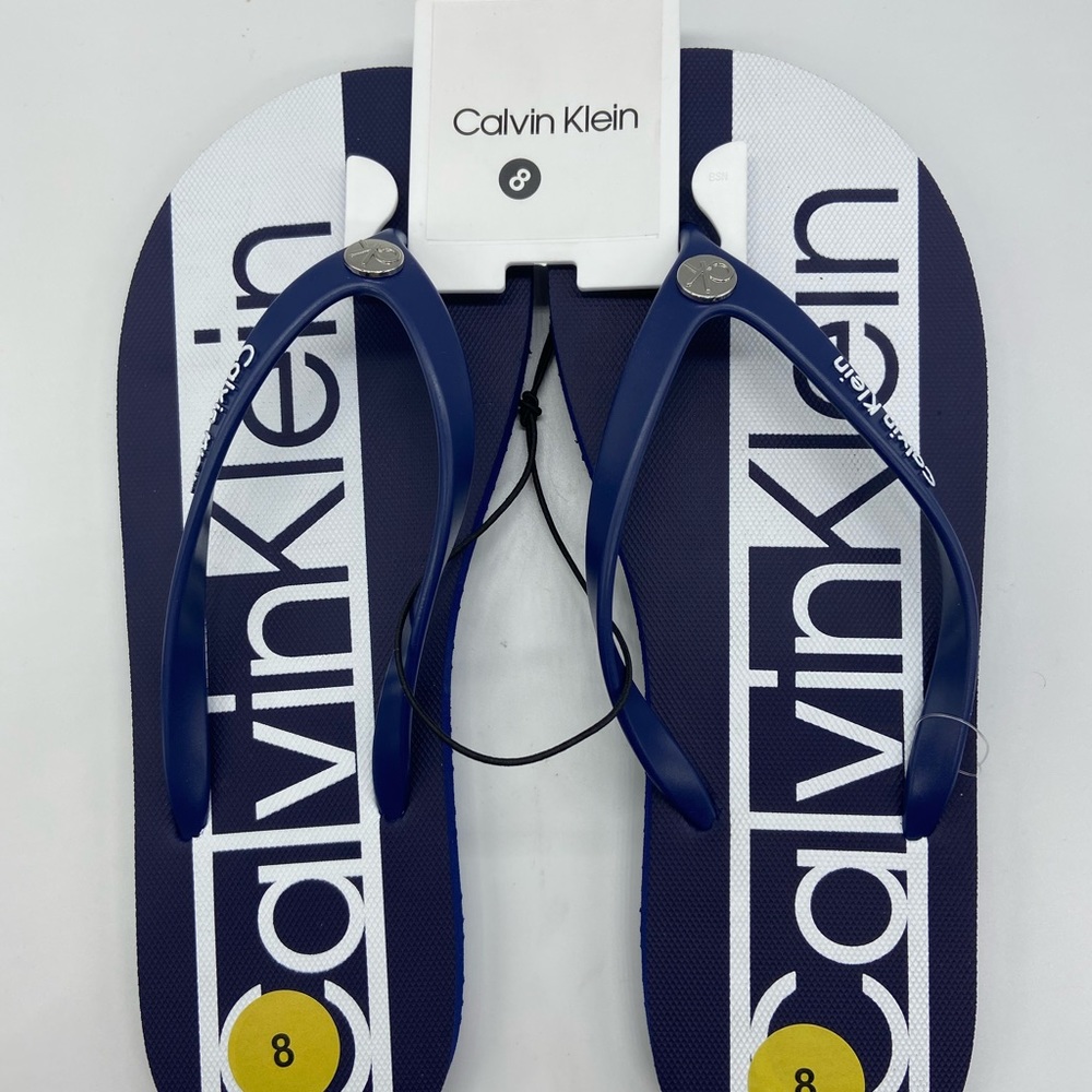 Women CK Calvin Klein Flip Flop Casual/Pool Sandals Size 8
